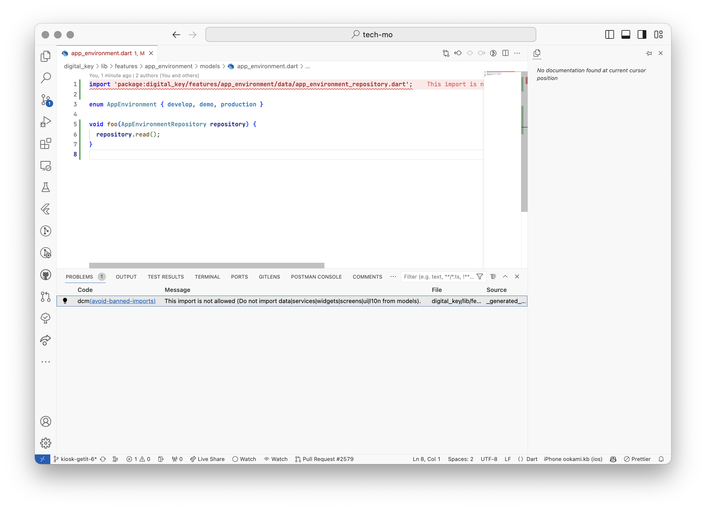 Analyzer feedback